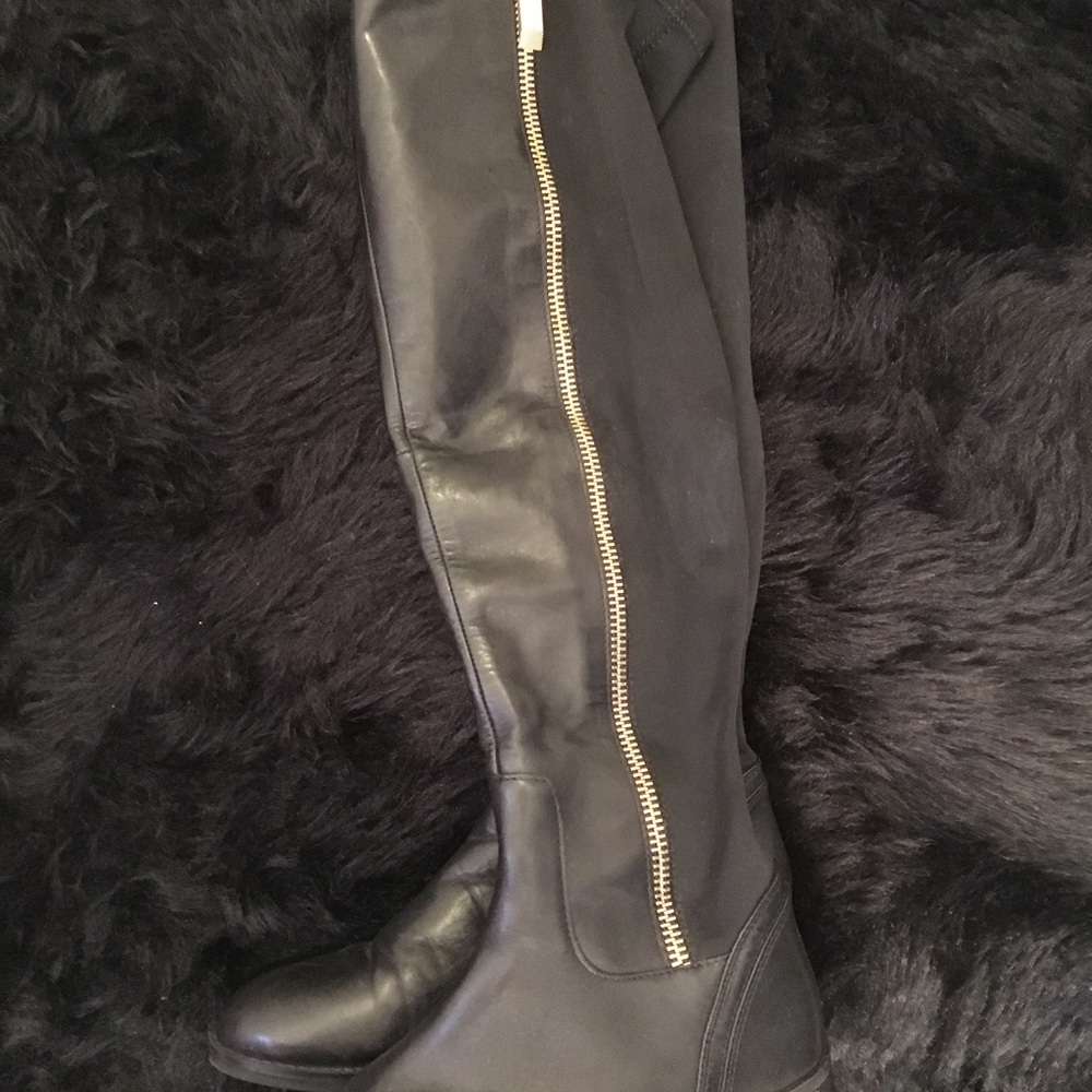 Aldo black leather boots